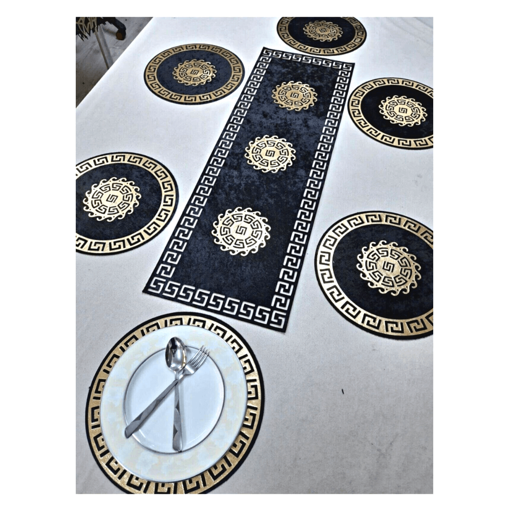 table runner velvet placemat round 